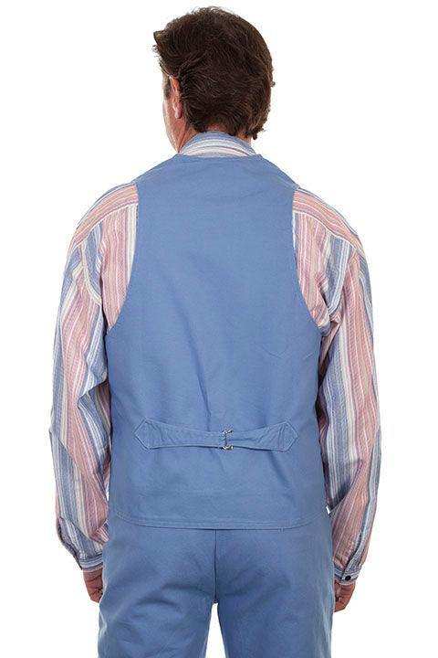 Scully Leather Sky Canvas Mens Vest - Scully Leather - Flyclothing LLC