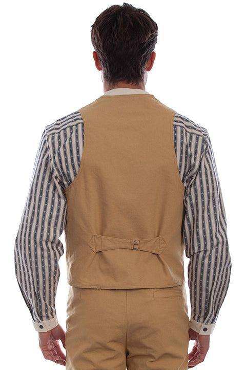 Scully Leather Wheat Canvas Vest - Scully Leather - Flyclothing LLC