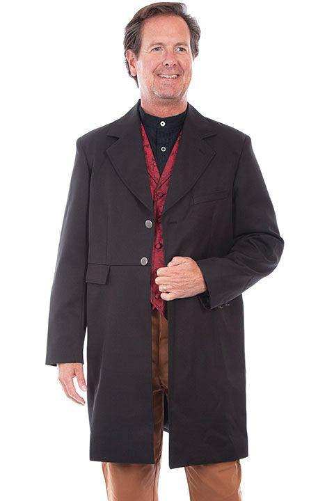 Scully BLACK FROCK COAT - Scully Leather - Flyclothing LLC