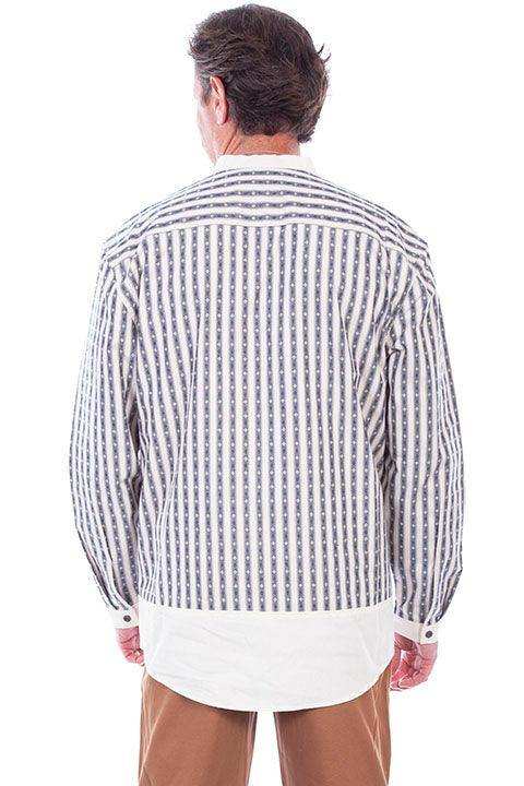 Scully BLUE DIAMOND STRIPE SHIRT - Scully Leather - Flyclothing LLC