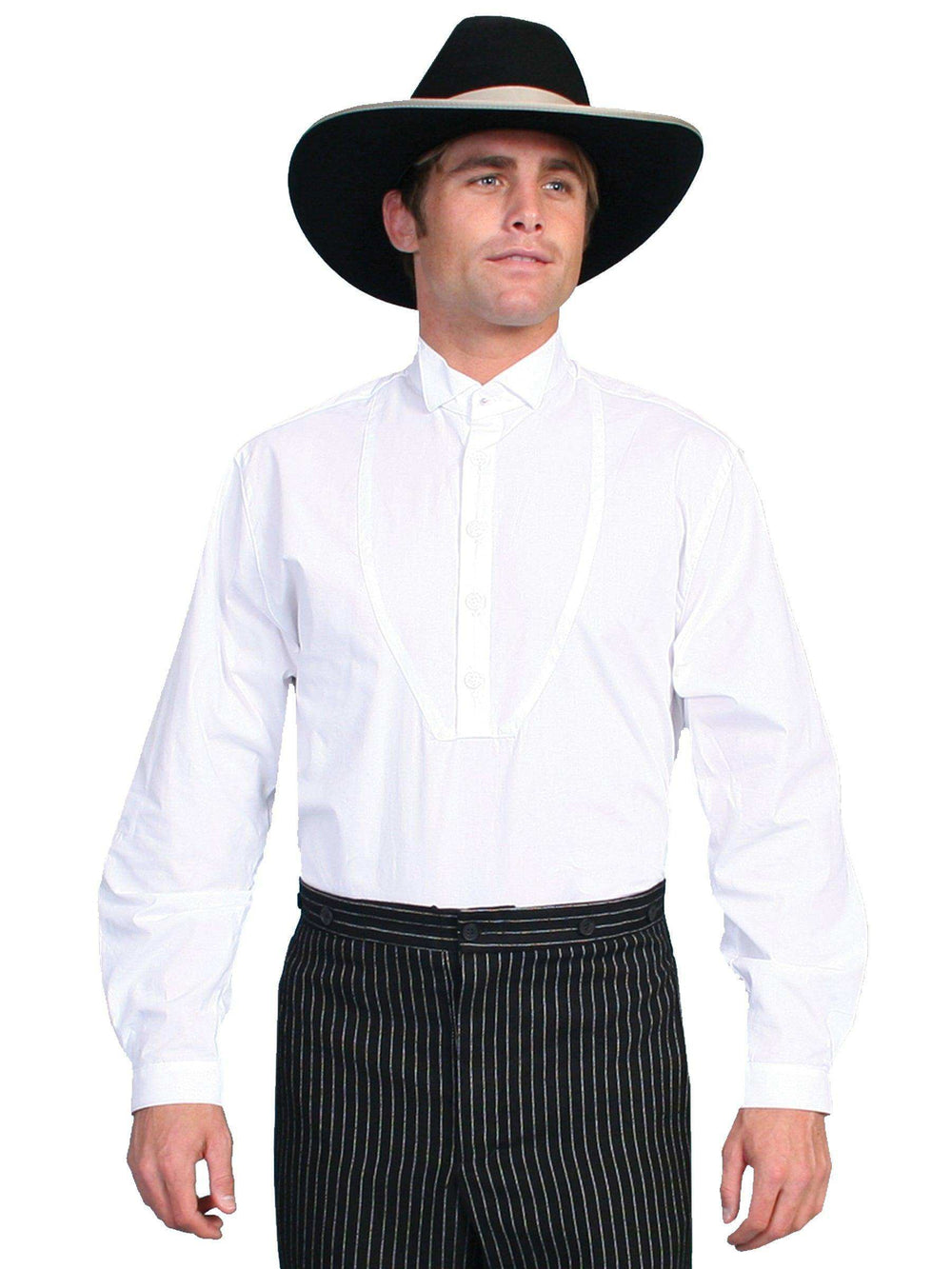 Scully WHITE WING TIP COLLAR SHIRT - Scully Leather - Flyclothing LLC