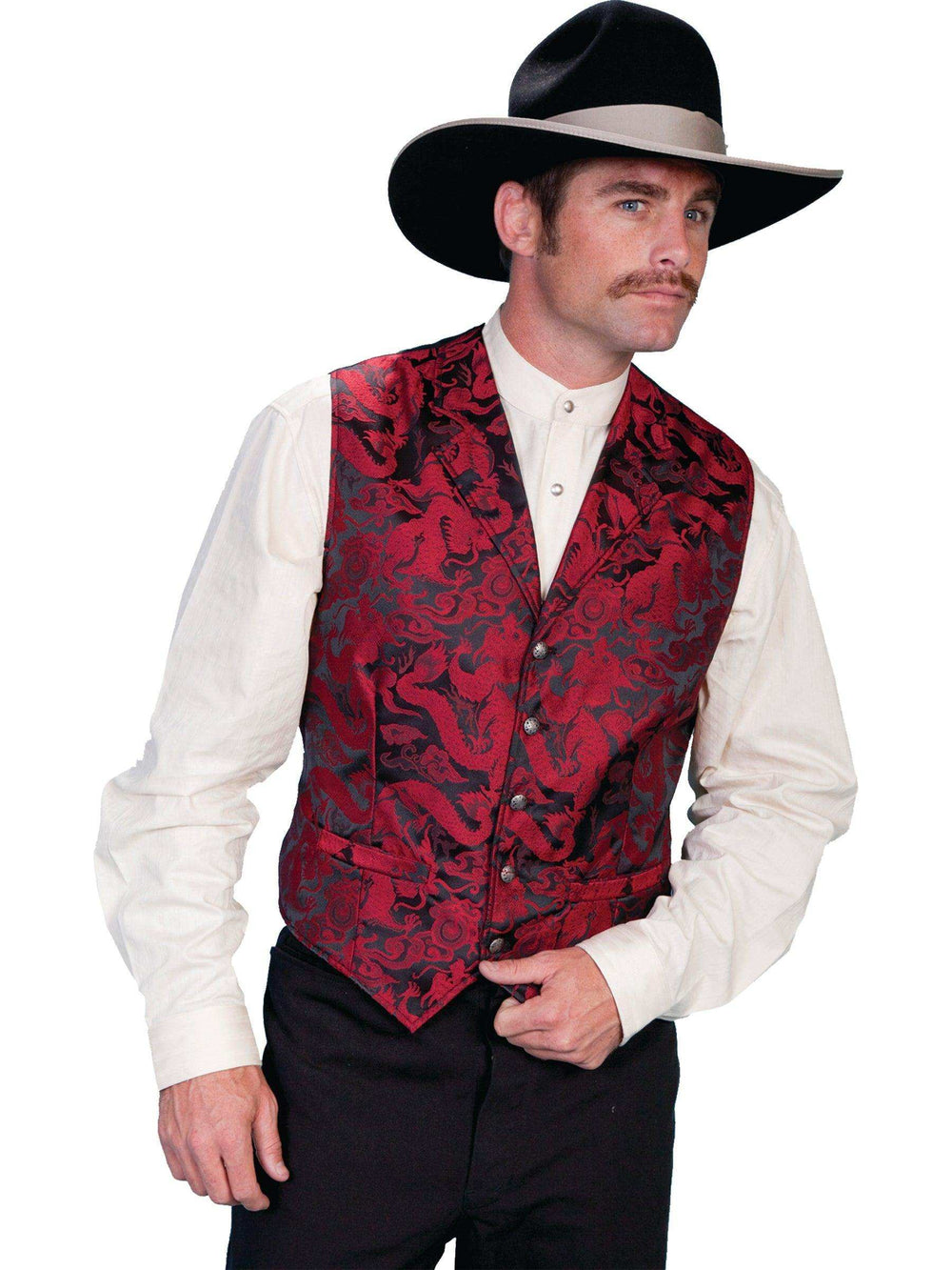 Scully Leather Red Dragon Vest Tall - Scully Leather - Flyclothing LLC