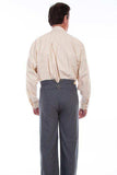 Scully Leather 95% Cotton 5% Spandex Charcoal Herringbone Pant - Scully Leather - Flyclothing LLC