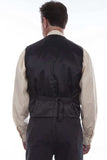 Scully Black Silk Single Breasted Vest - Scully Leather - Flyclothing LLC