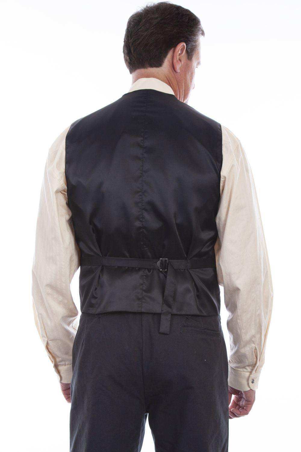 Scully Grey Silk Single Breasted Vest - Scully Leather - Flyclothing LLC