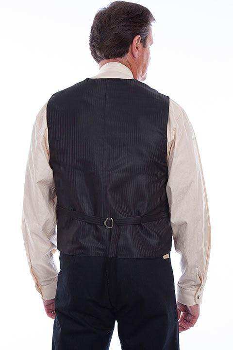 Scully Jaquard Vest Chocolate - Scully Leather - Flyclothing LLC