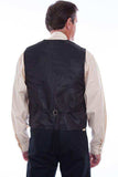 Scully Jaquard Vest Chocolate - Scully Leather - Flyclothing LLC