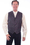 Scully Jaquard Vest Chocolate - Scully Leather - Flyclothing LLC