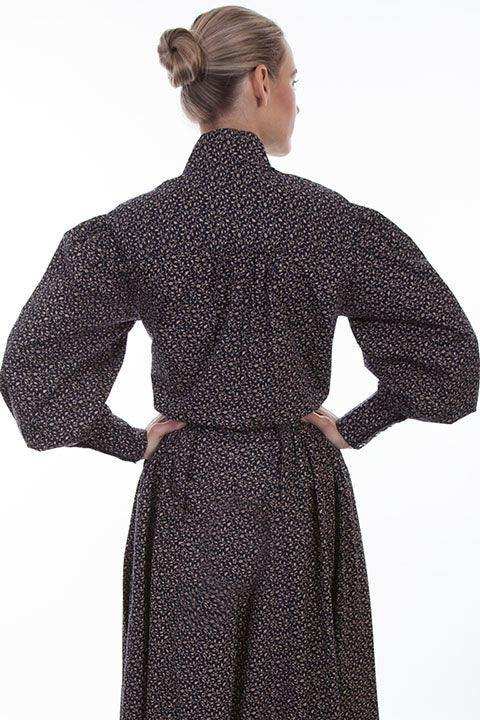 Scully NAVY CALICO PRINT BLOUSE - Scully Leather - Flyclothing LLC