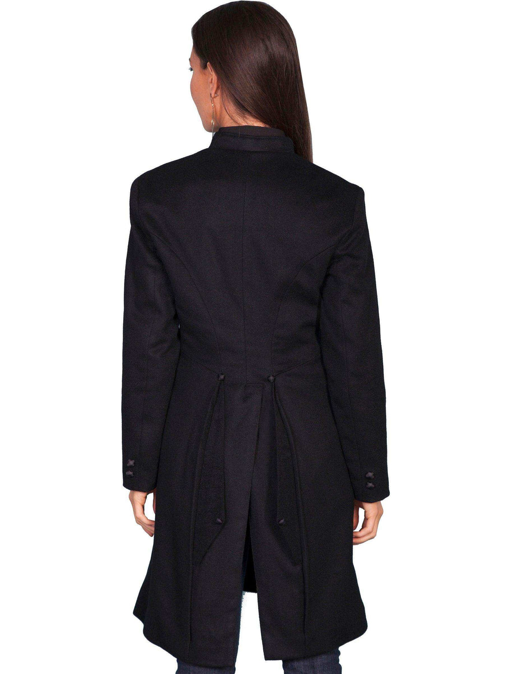 Scully BLACK LADIES EMBROIDERED FROCK COAT - Scully Leather - Flyclothing LLC