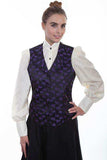 Scully PURPLE LADIES FLORAL VEST - Scully Leather - Flyclothing LLC