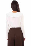 Scully Leather Rangewear White Ruffle Lace Up Blouse - Scully Leather - Flyclothing LLC