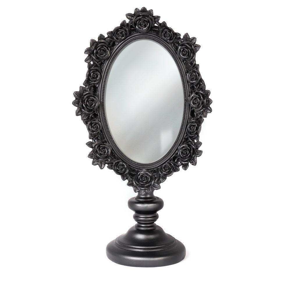 The Vault Black Rose Dressing Table Mirror - Alchemy Gothic - Flyclothing LLC