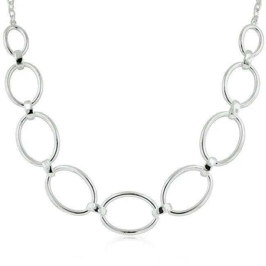 Contemporary Oval Link Necklace - JGI - Flyclothing LLC