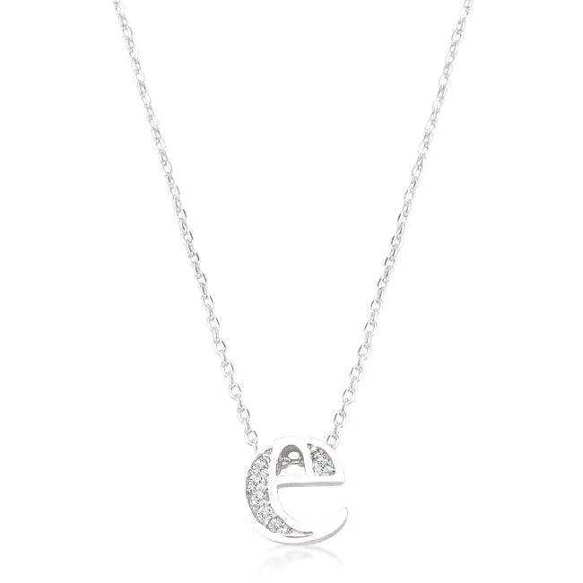 Pave Initial E Pendant - JGI - Flyclothing LLC