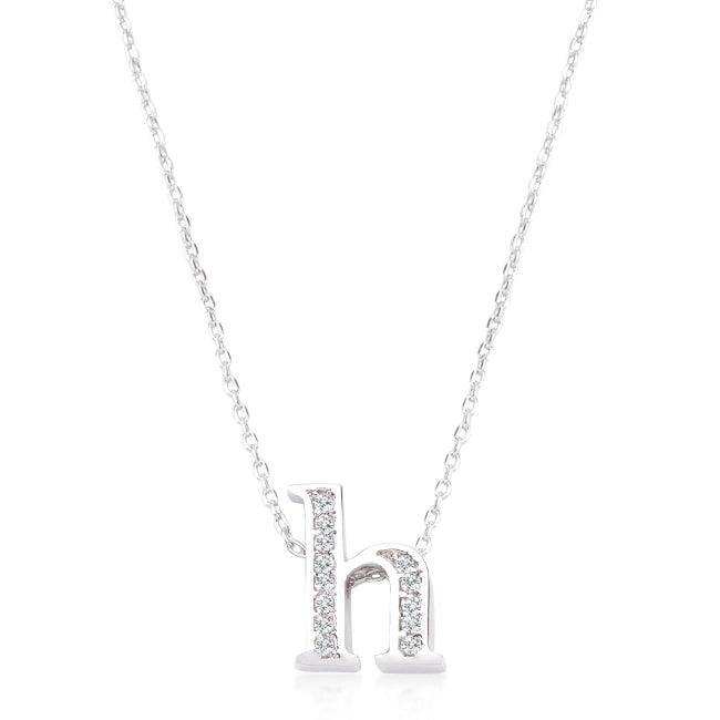 Pave Initial H Pendant - JGI - Flyclothing LLC