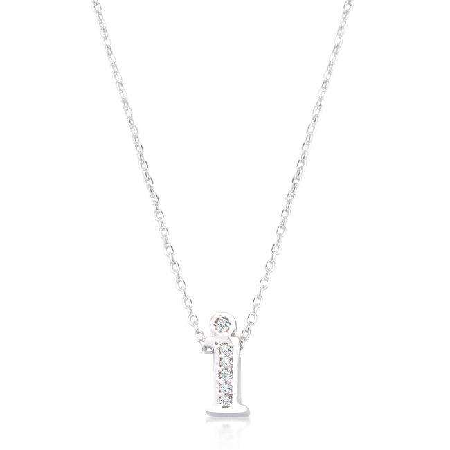 Pave Initial I Pendant - JGI - Flyclothing LLC