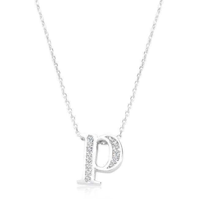Pave Initial P Pendant - JGI - Flyclothing LLC