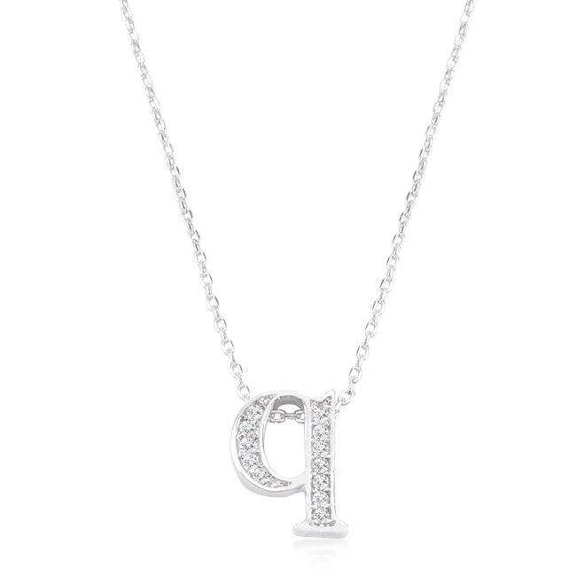Pave Initial Q Pendant - JGI - Flyclothing LLC