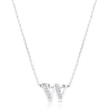 Pave Initial W Pendant - JGI - Flyclothing LLC