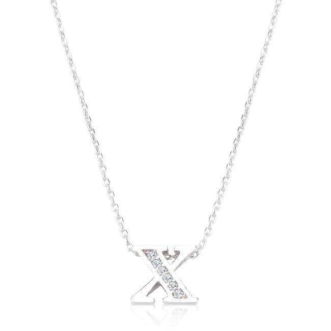Pave Initial X Pendant - JGI - Flyclothing LLC