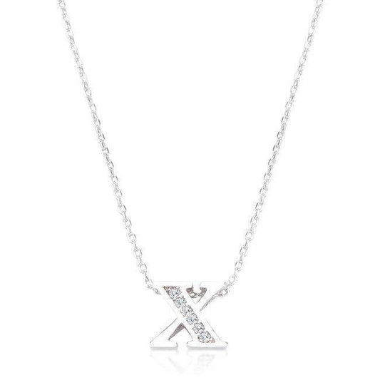 Pave Initial X Pendant - JGI - Flyclothing LLC