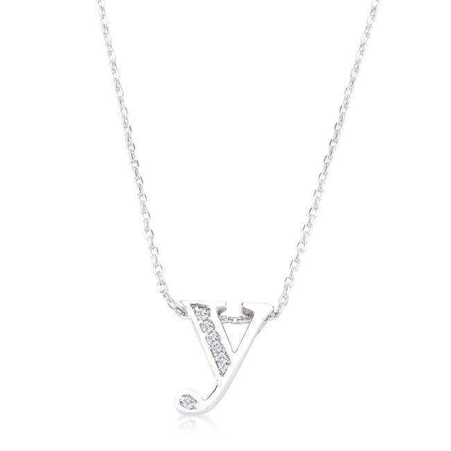 Pave Initial Y Pendant - JGI - Flyclothing LLC