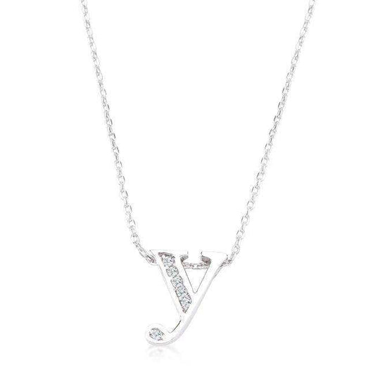 Pave Initial Y Pendant - JGI - Flyclothing LLC