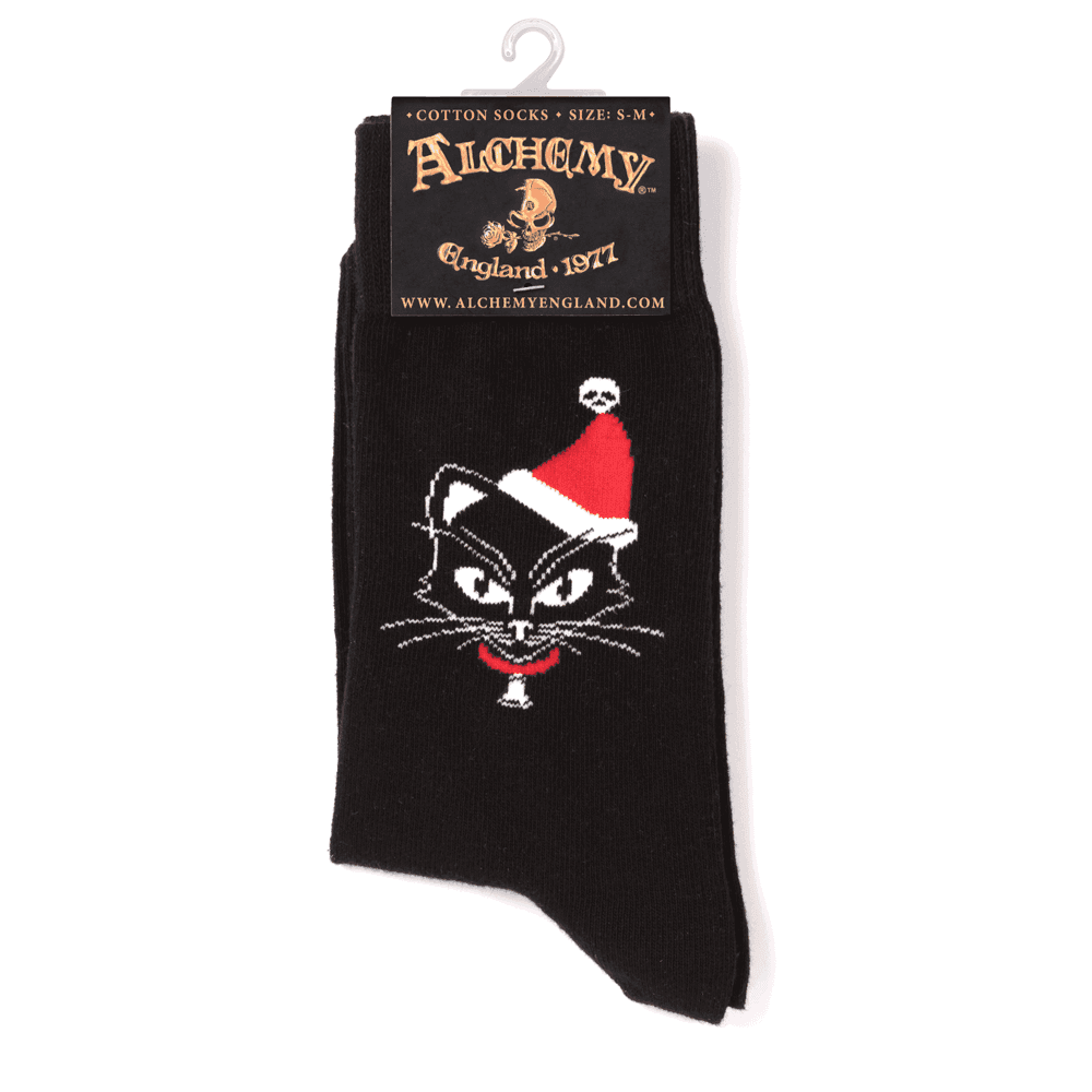 Alchemy Gothic Catmas Socks - Alchemy Gothic - Flyclothing LLC