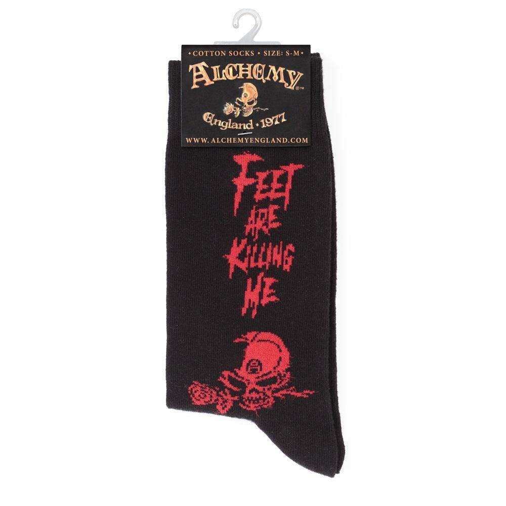 Alchemy Gothic Feet Are Killing Me Socks - Alchemy Gothic - Flyclothing LLC