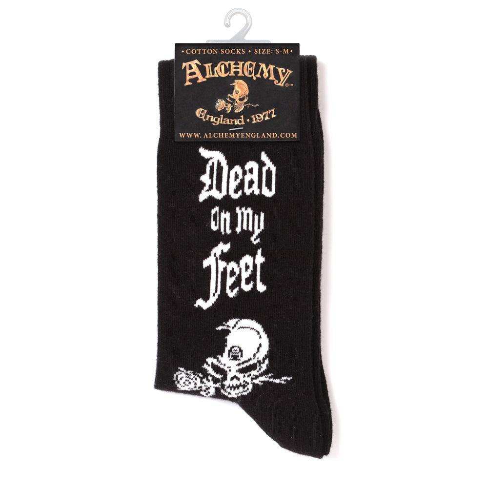 Alchemy Gothic Dead On My Feet Socks - Alchemy Gothic - Flyclothing LLC
