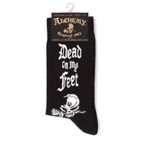 Alchemy Gothic Dead On My Feet Socks - Alchemy Gothic - Flyclothing LLC