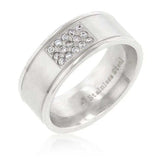 Stainless Steel Pave 15-Stone Mens Ring - JGI - Flyclothing LLC