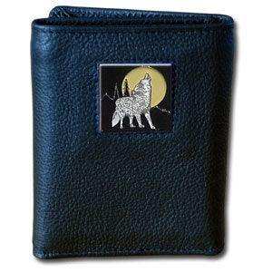 Tri-fold Wallet - Howling Wolf - Siskiyou Buckle - Flyclothing LLC