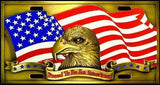 Proud To Be An American License Plate - Siskiyou Buckle - Flyclothing LLC