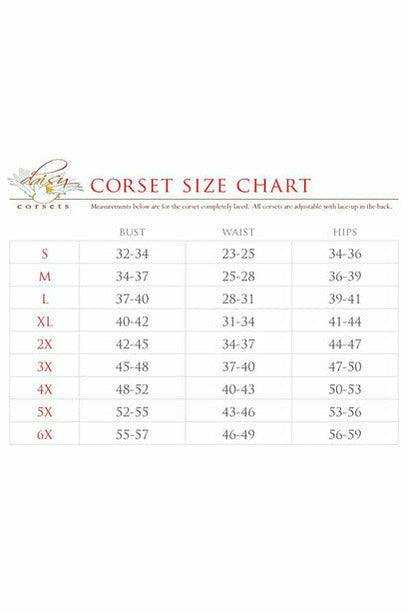 Daisy Corsets Top Drawer Rainbow Glitter PVC Steel Boned Underbust Corset w/Lace-Up Front - Daisy Corsets - Flyclothing LLC