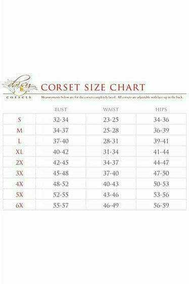 Daisy Corsets Top Drawer Lace-Up Steel Boned Over Bust Corset - Daisy Corsets - Flyclothing LLC