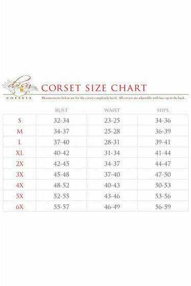 Daisy Corsets Top Drawer Sunset Holo Steel Boned Mini Cincher - Daisy Corsets - Flyclothing LLC