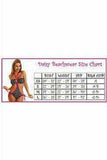 Daisy Corsets Fuchsia Sequin Pucker Back Bikini w/Green Lace - Daisy Corsets - Flyclothing LLC