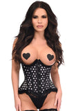 Daisy Corsets Top Drawer Steel Boned Pin-Up Polka Dot Underwire Curvy Cut Waist Cincher Corset - Daisy Corsets - Flyclothing LLC