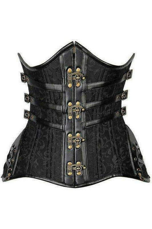 Daisy Corsets Top Drawer CURVY Steampunk Steel Double Boned Under Bust Corset - Daisy Corsets - Flyclothing LLC