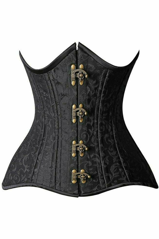 Daisy Corsets Top Drawer CURVY Brocade Double Steel Boned Under Bust C –  Flyclothing LLC