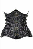 Daisy Corsets Top Drawer CURVY Steampunk Steel Double Boned Under Bust Corset - Daisy Corsets - Flyclothing LLC