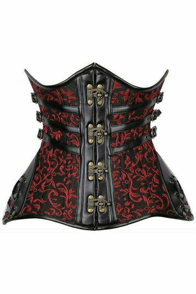 Daisy Corsets Top Drawer CURVY Steampunk Steel Double Boned Under Bust Corset - Daisy Corsets - Flyclothing LLC