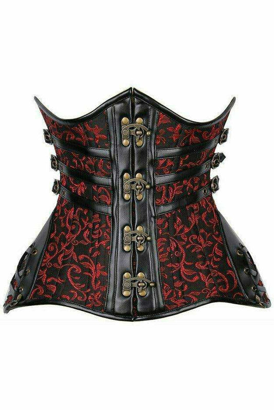 Daisy Corsets Top Drawer CURVY Steampunk Steel Double Boned Under Bust Corset - Daisy Corsets - Flyclothing LLC
