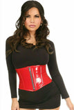Daisy Corsets Top Drawer Red Patent Steel Boned Mini Cincher - Daisy Corsets - Flyclothing LLC