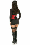 Daisy Corsets Top Drawer Red Patent Steel Boned Mini Cincher - Daisy Corsets - Flyclothing LLC