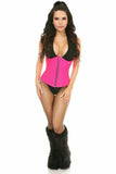 Daisy Corsets Top Drawer Hot Pink Patent PVC Steel Boned Under Bust Corset - Daisy Corsets - Flyclothing LLC