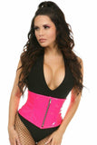 Daisy Corsets Top Drawer Hot Pink Patent Steel Boned Mini Cincher - Daisy Corsets - Flyclothing LLC