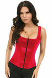 Daisy Corsets Top Drawer Red Satin Steel Boned Corset w/Straps - Daisy Corsets - Flyclothing LLC